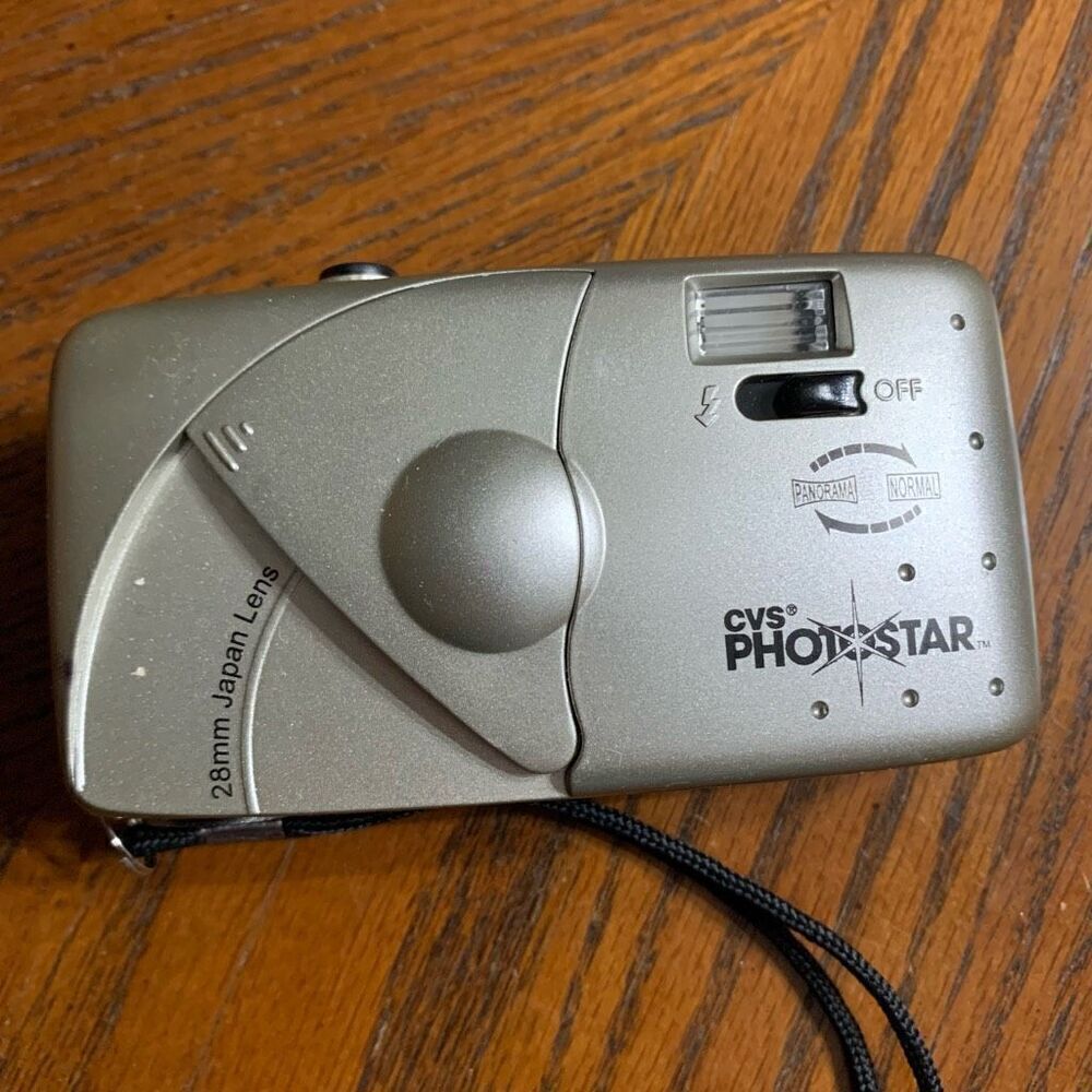 Vintage 1999 CVS 28mm Point And Shoot Camera Japan Lens-Empty